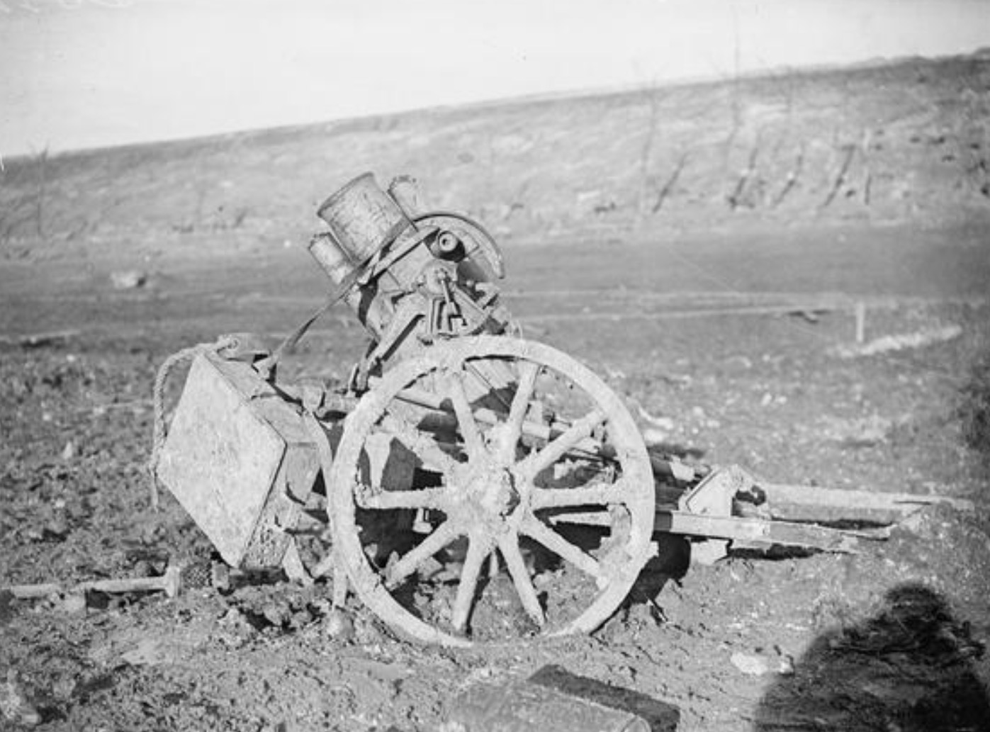 German howitzer captured at Beaucourt