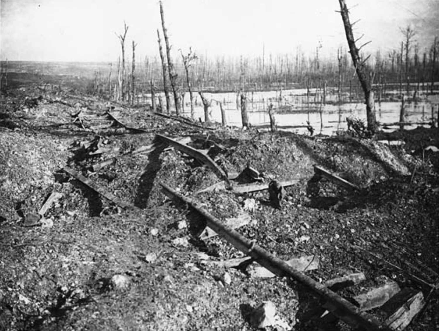 Remnants of the railway lines at Beaucourt