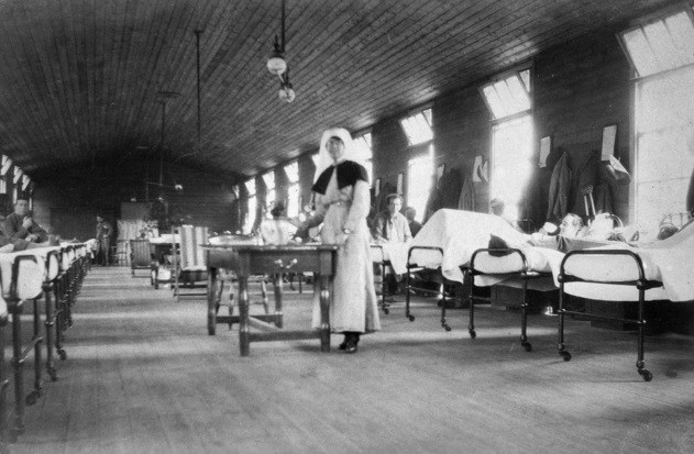 Ward interior, Wimereux hospital centre