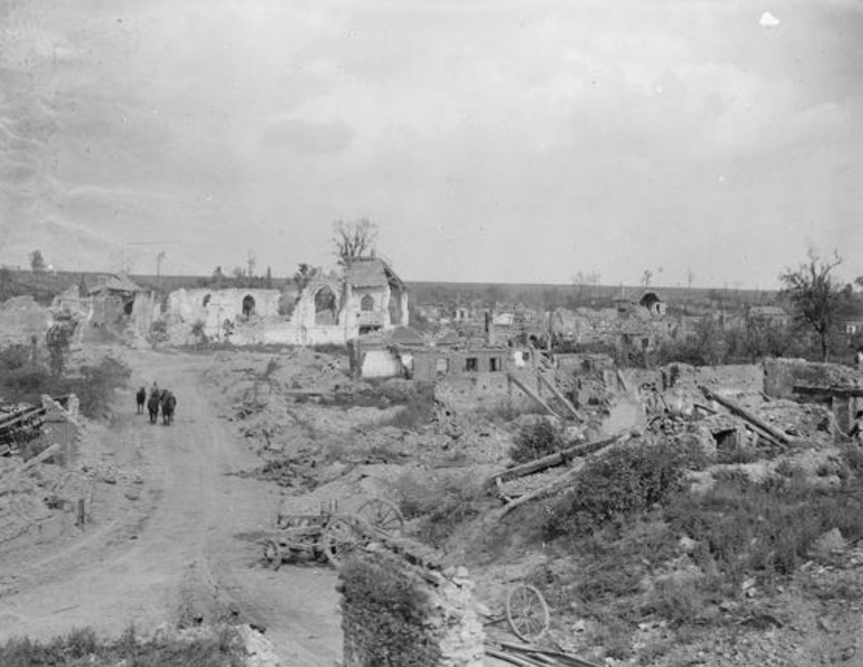 Royal Naval Division .info Queant as abandoned by the Germans