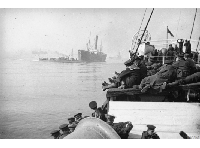 Second Naval Brigade crossing to Antwerp
