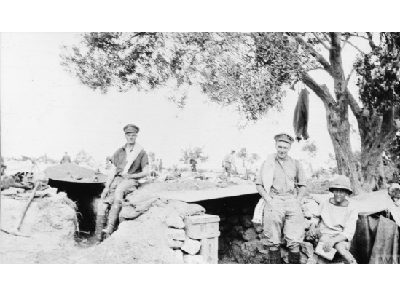 Men of Howe Battalion in their rest camp.