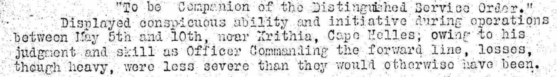 Commander Victor L. A. Campbell DSO